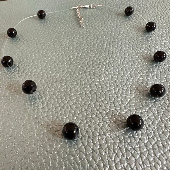 Illusion Black Bead Choker - Picture 1 of 4